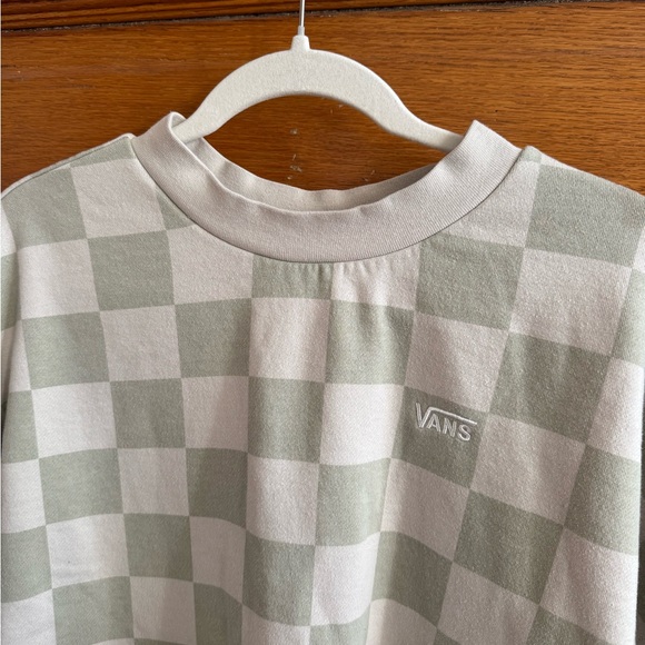 VANS Checkered Green and Cream Sweatshirt Top (Part of a set), Size L, Unisex - Picture 4 of 6